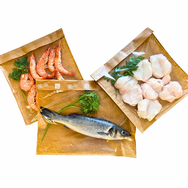 Bolsas Sacovitta con pescados y mariscos frescos